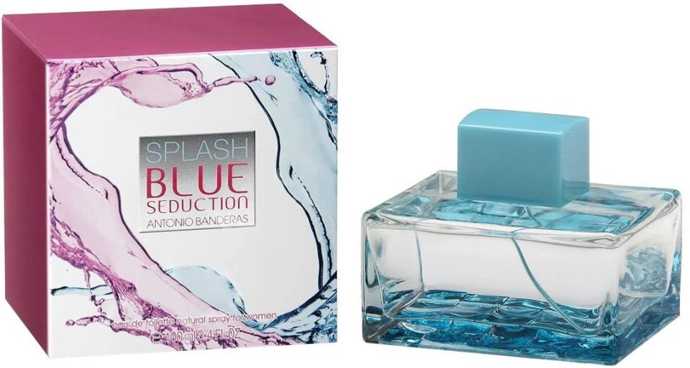 Antonio Banderas Splash Blue Seduction for Women 100ml (Туалетная вода) — Antonio Banderas Splash Blue Seduction for Women 100ml (Туалетная вода)