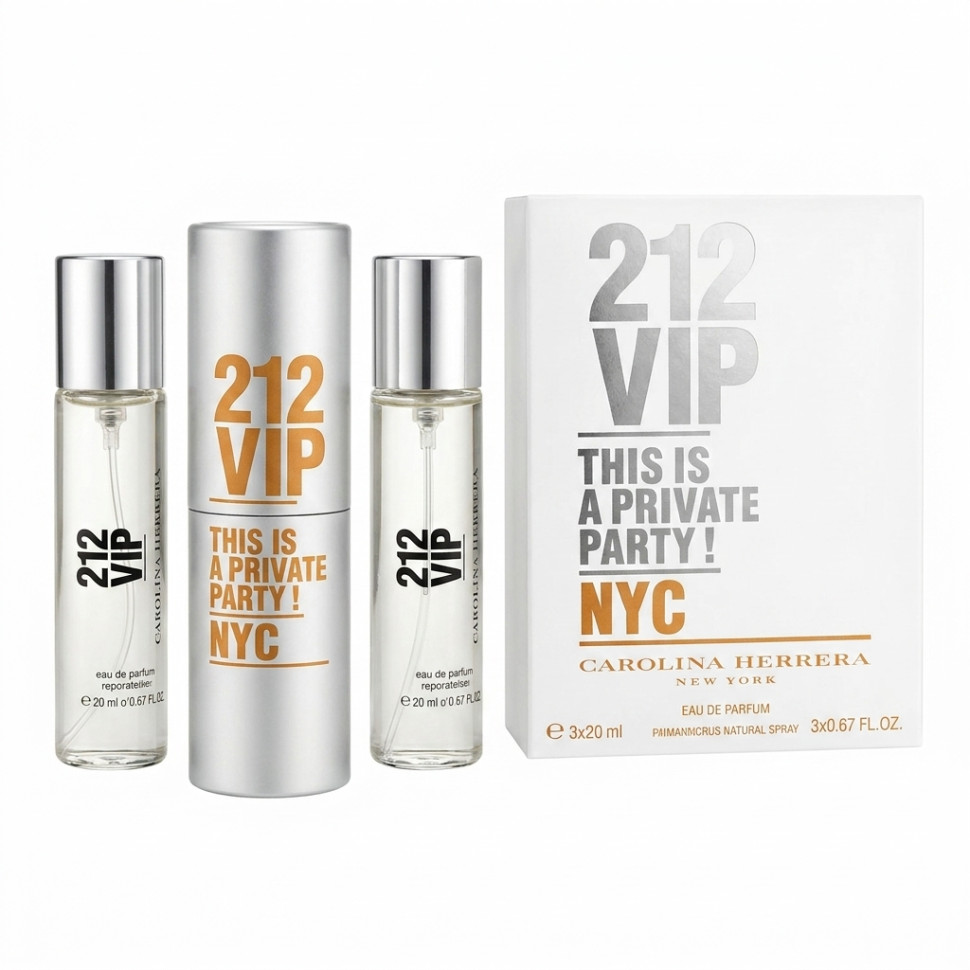 Carolina Herrera 212 VIP 3х20ml (Парфюмерная вода) — Carolina Herrera 212 VIP 3х20ml (Парфюмерная вода)